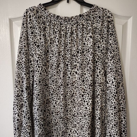A New Days Leopard Printed Blouse XXL - Picture 2 of 5
